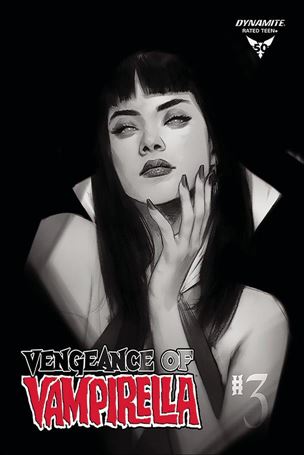 Vengeance of Vampirella (2019) issue 3-M Ben Oliver 1:30 Black and White Cover