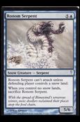 Magic the Gathering: Coldsnap (Base Set) card 45 Ronom Serpent
