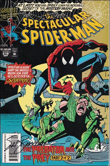 Spectacular Spider-Man (1976) issue 216-B DF Set (Signed by Sal Buscema) 1/600