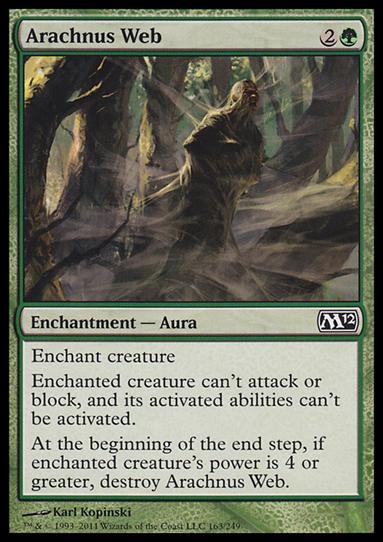 Magic the Gathering: 2012 Core Set (Base Set) card 163 Arachnus Web