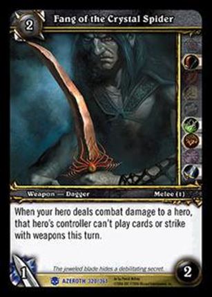World of Warcraft: Heroes of Azeroth (Base Set) card 320 Fang of the Crystal Spider