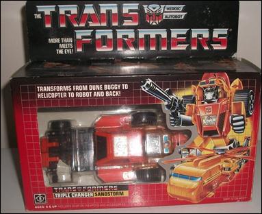 Transformers: More Than Meets the Eye (Generation 1) figure 90 Sandstorm (Autobot Triple Changer)