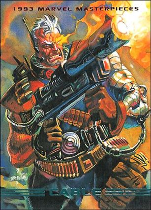 1993 Marvel Masterpieces (Base Set) card 18 Cable