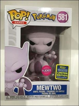 POP! Games figure 581-B Mewtwo (Flocked Summer Convention)