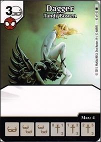 Marvel Dice Masters Amazing Spider-Man card 43 Dagger: Tandy Bowen
