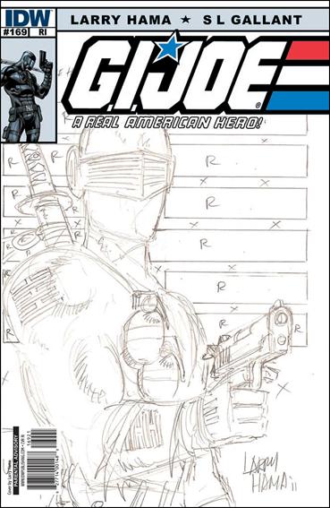 G.I. Joe: A Real American Hero issue 169-C Larry Hama 1:10 Sketch Cover