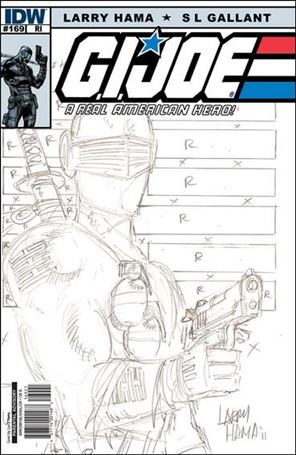 G.I. Joe: A Real American Hero issue 169-C Larry Hama 1:10 Sketch Cover