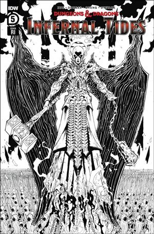 Dungeons & Dragons: Infernal Tides issue 5-C Max Dunbar 1:10 Black & White Cover