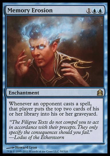 Magic the Gathering: Commander (Base Set) card 50 Memory Erosion