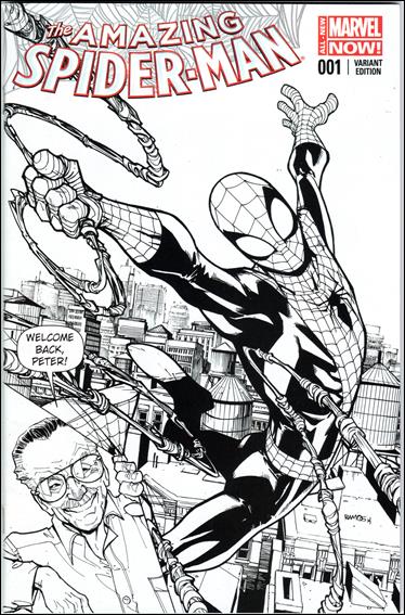 Amazing Spider-Man (2014) issue 1-QE Humberto Ramos Stan Lee Sketch Cover 1/2000