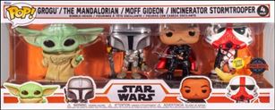 POP! Star Wars Multi-Packs figure nn27 Grogu/Mandalorian/Moff Gideon/Incinerator Stormtro