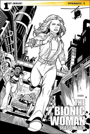 Bionic Woman: Season Four issue 1-C Sean Chen 1:15 Black & White Cover