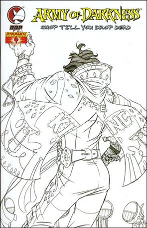 Army of Darkness: Shop Till You Drop Dead issue 4-C Nick Bradshaw 1:25 Sketch Cover