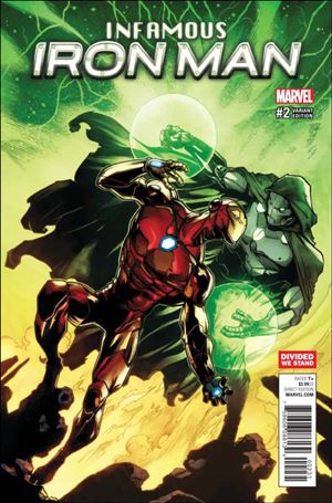 Infamous Iron Man issue 2-C Larry Stroman Divided We Stand Cover