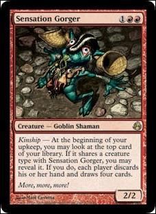 Magic the Gathering: Morningtide (Base Set) card 102 Sensation Gorger