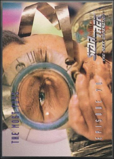 Star Trek: The Next Generation - The Episode Collection Season Three (Base Set) card 296 The Most Toys, Episode 70B