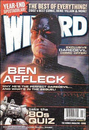 Wizard: The Comics Magazine issue 136-B Daredevil Photo Cover