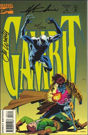 Gambit (1993) issue 3-B DF Set (Signed by H. Mackie & L. Weeks) 1/2500