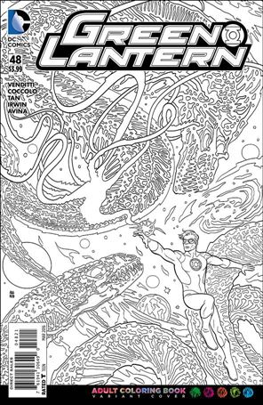 Green Lantern (2011) issue 48-B Mike Allred Adult Coloring Book Cover