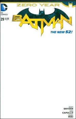 Batman (2011) issue 29-E Blank/Sketch Cover