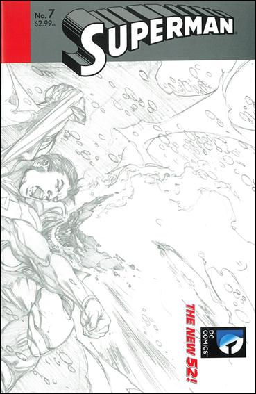 Superman (2011) issue 7-B Ivan Reis 1:25 Black & White Wraparound Cover