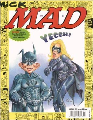 MAD (1955) issue 359-D Batgirl & Batman Bottom Right Cover 