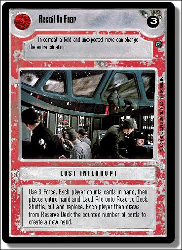 Star Wars: Dagobah Limited (Base Set) card 141 Recoil In Fear