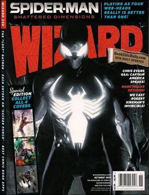 Wizard: The Magazine of Comics, Entertainment and Pop Culture issue 230 Ultimate Spider-Man (Black Costume) Cover