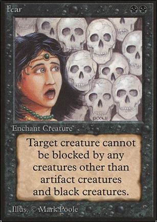 Magic the Gathering: Limited Edition Beta (Base Set) card 109 Fear