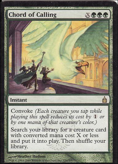 Magic the Gathering: Ravnica (Base Set)  card 156 Chord of Calling