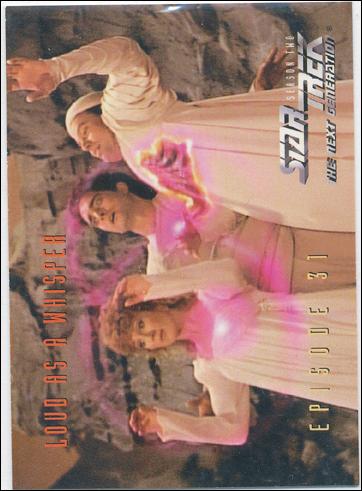 Star Trek: The Next Generation - The Episode Collection Season Two (Base Set) card 149 Loud As A Whisper, Episode 31B
