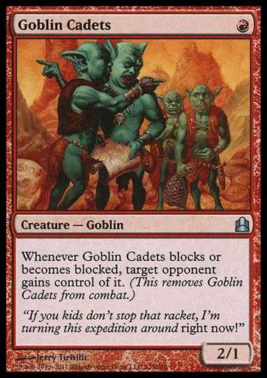 Magic the Gathering: Commander (Base Set) card 125 Goblin Cadets