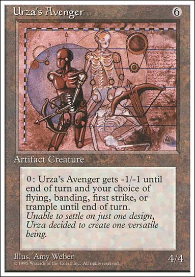 Magic the Gathering: 4th Edition (Base Set) card 355 Urza's Avenger