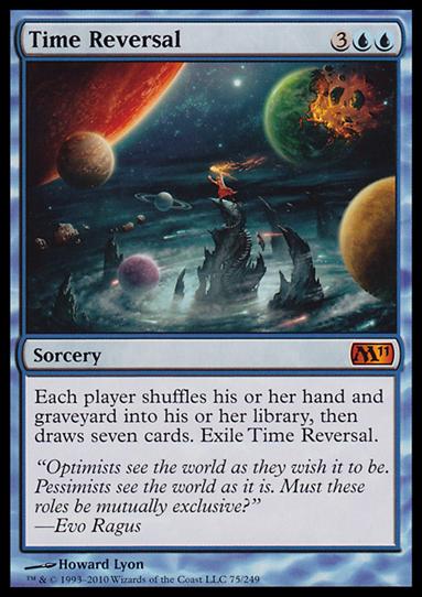 Magic the Gathering: 2011 Core Set (Base Set) card 75 Time Reversal