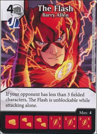 DC Comics Dice Masters Justice League  card 53 The Flash - Barry Allen 