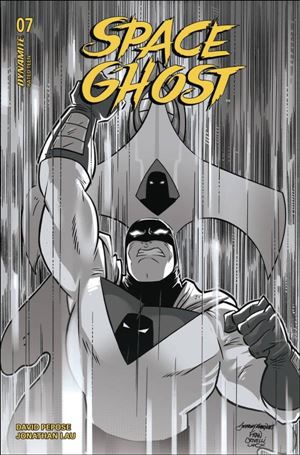 Space Ghost (2024) issue 7-I Anthony Marques B&W 1:20 Line Art Cardstock Cover