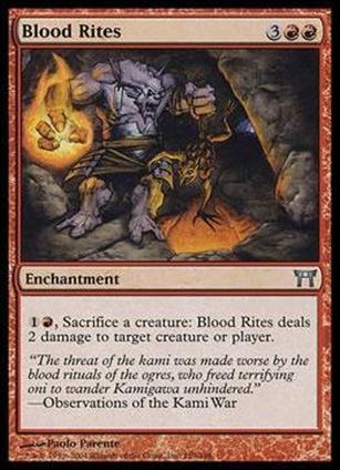 Magic the Gathering: Champions of Kamigawa (Base Set) card 159 Blood Rites