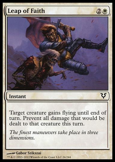Magic the Gathering: Avacyn Restored (Base Set) card 26 Leap of Faith