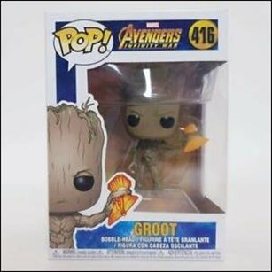 POP! Marvel figure 416 Groot w/ Stormbreaker