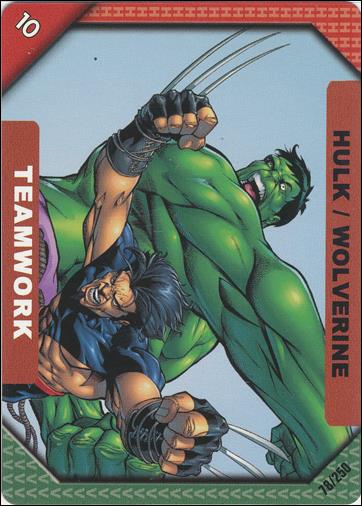 Marvel ReCharge: Inaugural Edition (Base Set) card 78 Teamwork: Hulk / Wolverine