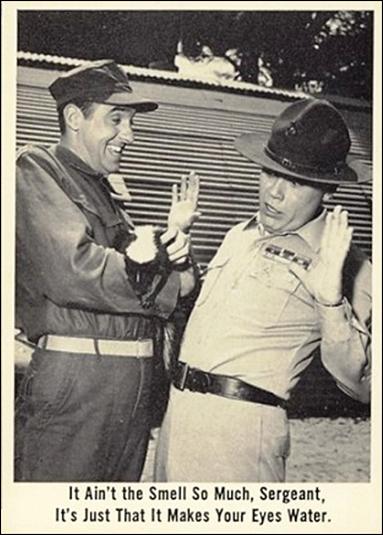 Gomer Pyle (Base Set) card 44 It Aint the Smell So Much, Sergeant, It's Just 