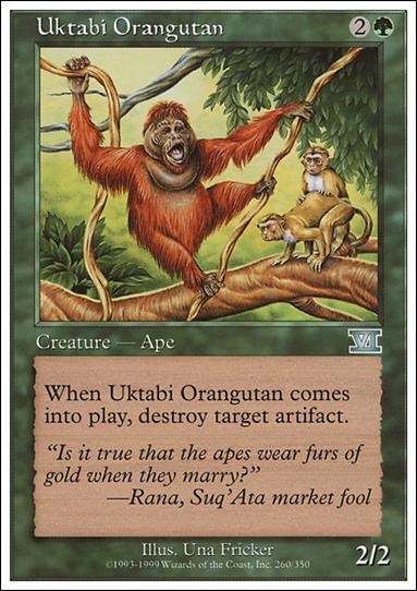 Magic the Gathering: 6th Edition (Base Set) card 260 Uktabi Orangutan
