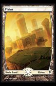 Magic The Gathering: Zendikar (Base Set) card 230 Full Art Land (Plains)