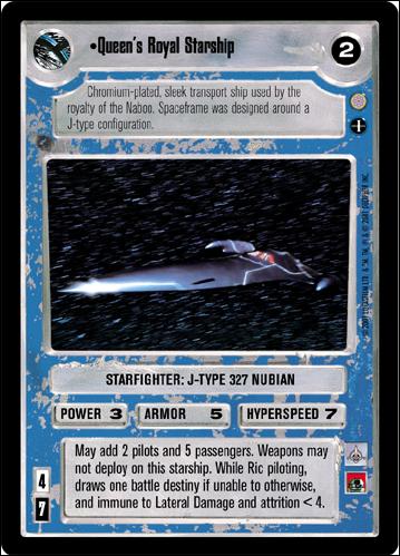 Star Wars: Coruscant Limited (Base Set) card 184 Queen's Royal Starship