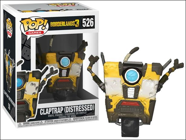POP! Games figure 526 Claptrap (Distressed)