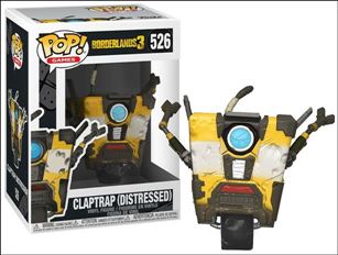 POP! Games figure 526 Claptrap (Distressed)