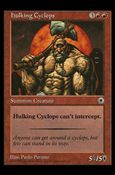 Magic the Gathering: Portal (Base Set) card 134 Hulking Cyclops