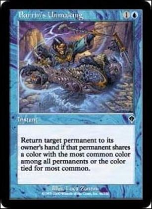 Magic the Gathering: Invasion (Base Set) card 46 Barrins Unmaking