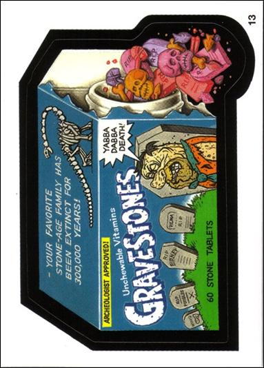 Wacky Packages All-New: Series 1 (Base Set) card 13 Gravestones