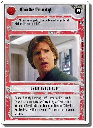 Star Wars: Hoth Revised (Base Set) card 133 Who's Scruffy-Looking?